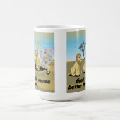 よい友情は同業組合よりよいです コーヒーマグカップ (中央)