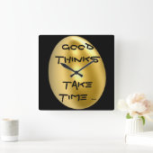 よい取ります時間に魔法のシックな柱時計を考えます! スクエア壁時計 (ホーム)