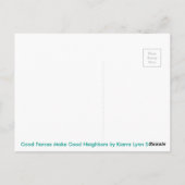 よい塀はよい隣人に郵便はがきをします ポストカード (裏面)