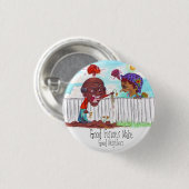 よい塀はよい隣人を作ります 缶バッジ (正面&裏面)