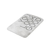 よい大理石を見ます バスマット (アングル)