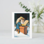 . .よい女の子と男の子のためのおもちゃを持って来る ポストカード (スタンド正面)