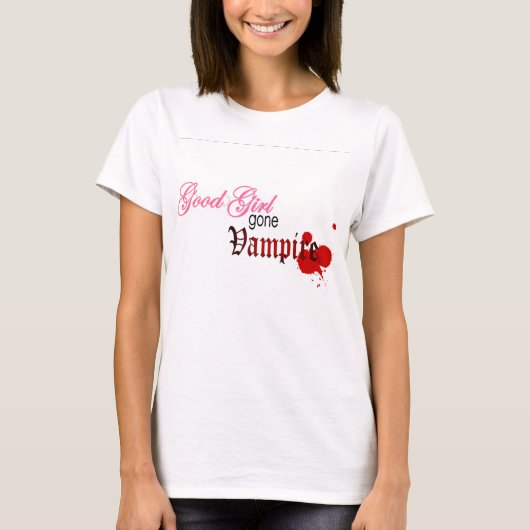よい女の子によって行く吸血鬼 Tシャツ (正面)
