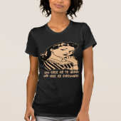 よい女の子は悪い女の子によってがどこでも行く天国に行きます Tシャツ (正面)