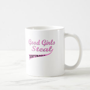 よい女の子は盗みます(ピンクの都市) コーヒーマグカップ