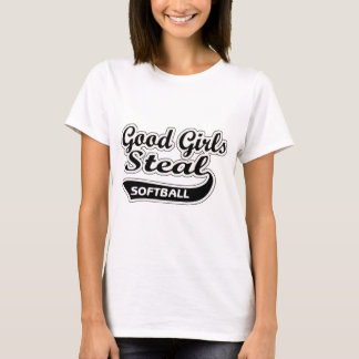 よい女の子は盗みます(黒) Tシャツ