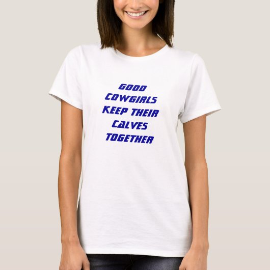 よい女性のカーボーイタンク Tシャツ (正面)
