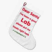 よい実験室 ラージクリスマスストッキング (正面 (吊り時))