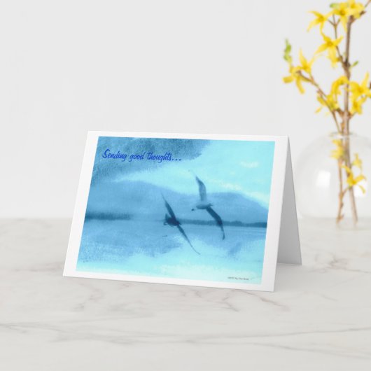 よい思考の発送 カード (黄色い花)