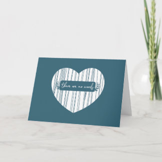 よい悲しみのブティック: 単語の悔やみや弔慰カード無し カード