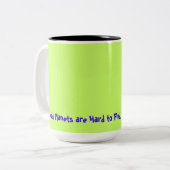 よい惑星は希少です。 ツートーンマグカップ (正面左)