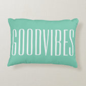 よい感情のカスタマイズ可能で白いおよび緑のニューエイジ アクセントクッション (裏面)