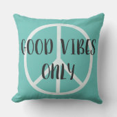 よい感情のBohoのスタイルの矢が付いているピースサインだけ クッション (正面)