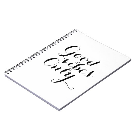 よい感情感動的な前向きなメッセージだけ ノートブック (左側)