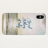 "よい感情"の引用文だけ前向き、海のビーチ日曜日です Case-Mate iPhoneケース (裏面(横))