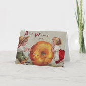 よい感謝祭のための幸運を祈ります シーズンカード (正面)