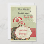 よい旅立ちを！　保存日付のお知らせ 招待状 (正面)