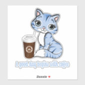 よい日はコーヒーから始まる |コーヒー好きのプレゼント シール (シート)