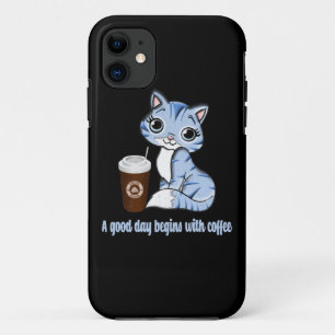 よい日はコーヒーから始まる  コーヒー好きのプレゼント iPhone 11 ケース