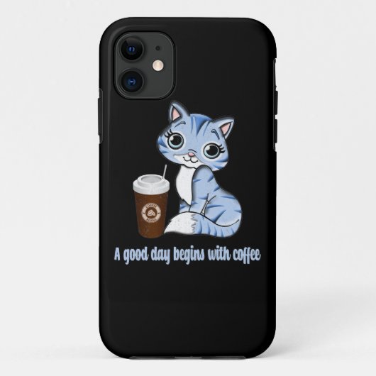 よい日はコーヒーから始まる |コーヒー好きのプレゼント Case-Mate iPhoneケース (裏面)