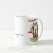 "よい日、エース"のウサギの試験マグを過して下さい コーヒーマグカップ (正面右)