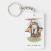 "よい日、エース"の試験ウサギのkeychainを過して下さい キーホルダー (正面)