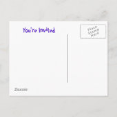 よい時ロールを許可して下さい インビテーションポストカード (裏面)