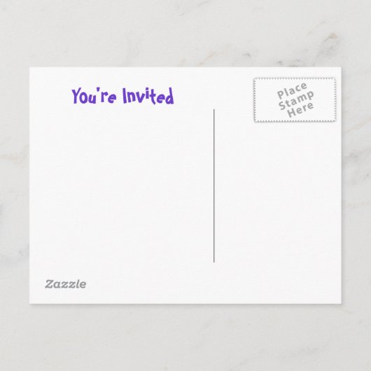 よい時ロールを許可して下さい インビテーションポストカード (裏面)