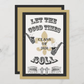 よい時ロール卒業パーティーを許可して下さい 招待状 (正面/裏面)