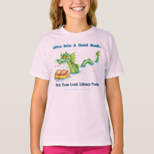 よい本に潜って下さい Tシャツ