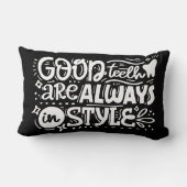 よい歯はスタイル常にです ランバークッション (裏面)