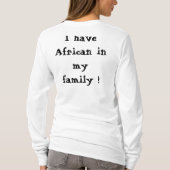 よい毛。 家族のアフリカ人 Tシャツ (裏面)