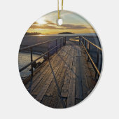 よい港のビーチのクリスマスのオーナメント セラミックオーナメント (左)