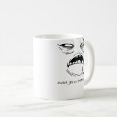 よい甘いイエス・キリスト(文字) コーヒーマグカップ (正面右)