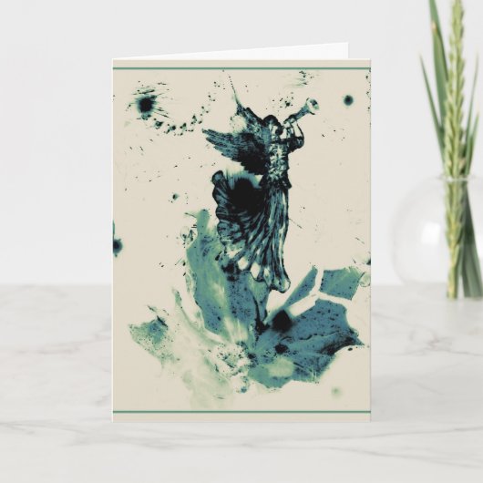 よい知らせのクリスマスカードの天使 シーズンカード (正面)