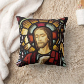 よい羊飼いの綿の装飾用クッション、16" x 16" クッション (ブランケット)