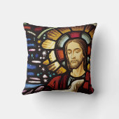 よい羊飼いの綿の装飾用クッション、16" x 16" クッション (裏面)