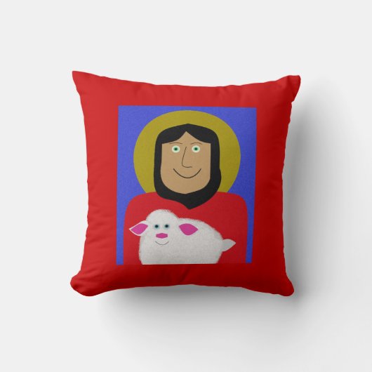 よい羊飼い クッション (正面)