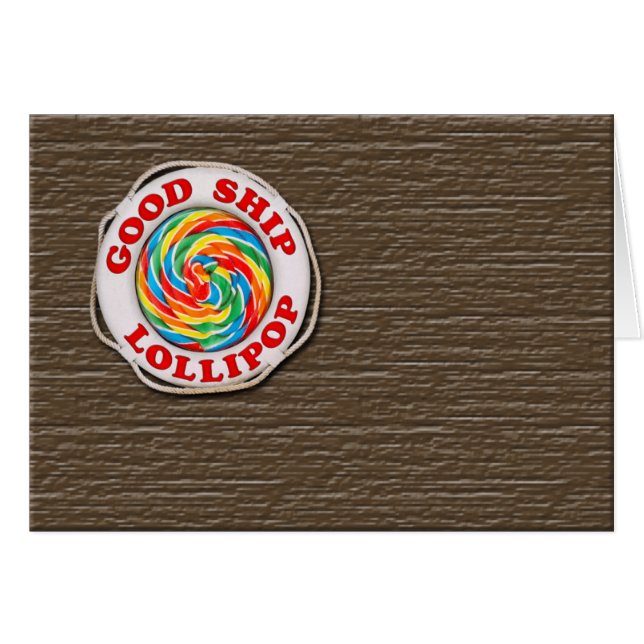 よい船の棒つきキャンデー… (正面横)