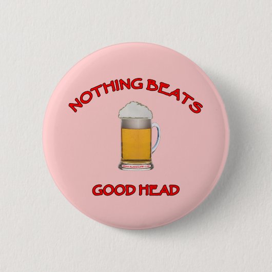 よい頭部 缶バッジ (正面)