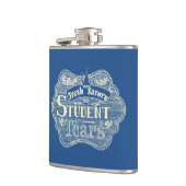 よい風味の学生は手描きの黒板を引き裂きます フラスク (左)