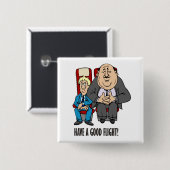 よい飛行、つぶされた乗客を持って下さい! 餞別 缶バッジ (正面&裏面)