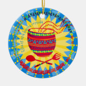 よい食糧メキシコ料理用のクリスマスのオーナメント セラミックオーナメント (正面)