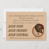 よい食糧友人のクラシックな感謝祭トルコ 招待状 (正面)