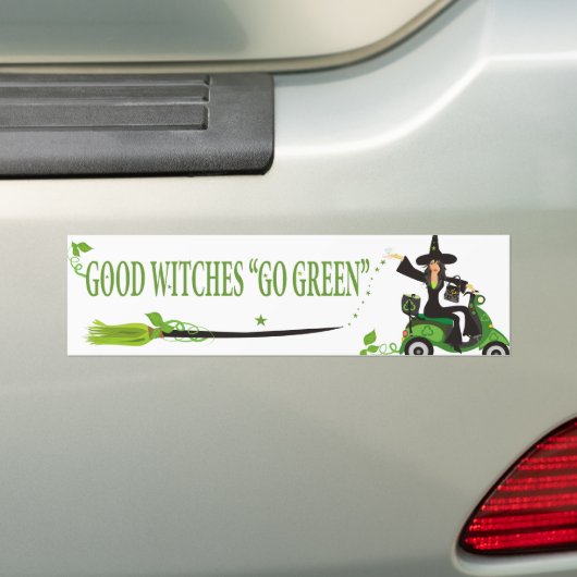 よい魔法使いの環境にやさしいことをしよう バンパーステッカー (車上)