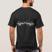 よい魔法使い/悪い魔法使いか。 黒いティー Tシャツ (裏面)