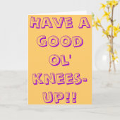 よいolの膝を持って下さい! カード (黄色い花)