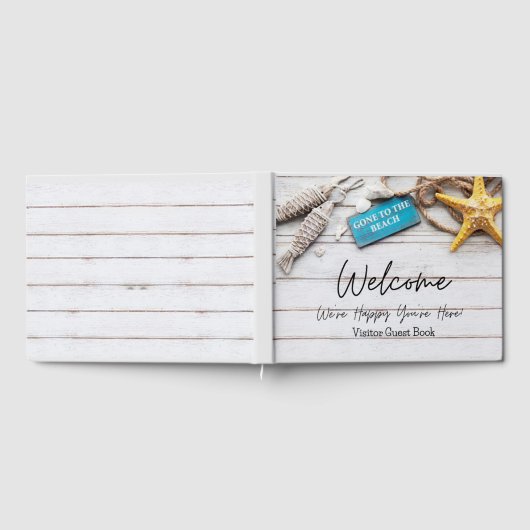 ようこそあなたはここで幸せ!、ビーチハウス ゲストブック (全面)