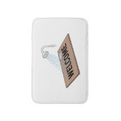 ようこそおもしろいマットの漫画 – シャワークリーンマット敷物 バスマット (正面縦)