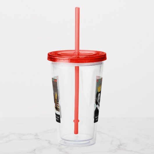 ようこそおもしろい先生ヴィンテージアジア女性 アクリルタンブラー (右)